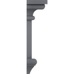 Ekena Millwork - CRH09XBE - Endurathane Bedford Crosshead, 8 5/8", Factory Primed