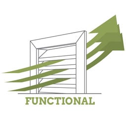 Fypon, Ltd. - FTRLV - Brick Mould Style Triangle Louver, Functional