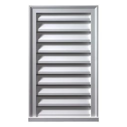 Fypon, Ltd. - LV-LOUVER - Brick Mould Style Vertical Louver, Non-Functional