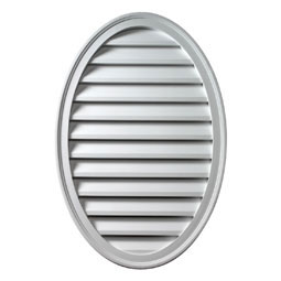 Fypon, Ltd. - OVLV18X24V - 18"W x 24"H x 1 5/8"P Brick Mould Style Vertical Oval Louver, Non-Functional