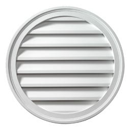 Fypon, Ltd. - RLV-LOUVER - Brick Mould Style Round Louver, Non-Functional
