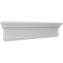 Ekena Millwork - CRH07X - Endurathane Traditional Crosshead with Trim, 7 1/4", Factory Primed