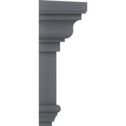 Ekena Millwork - CRH07X - Endurathane Traditional Crosshead with Trim, 7 1/4", Factory Primed