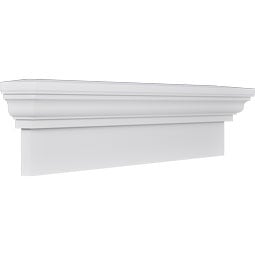 Ekena Millwork - CRH09X - Endurathane Traditional Crosshead, 9", Factory Primed