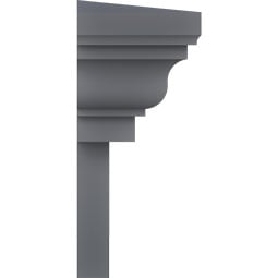 Ekena Millwork - CRH09X - Endurathane Traditional Crosshead, 9", Factory Primed