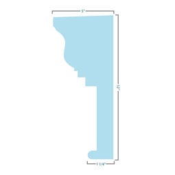 Ekena Millwork - CRH12X - Endurathane Craftsman Crosshead, 12", Factory Primed