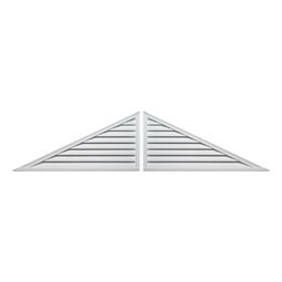 Fypon, Ltd. - TRLVLR-LOUVER - Two-Piece Triangle Gable Vent Louver