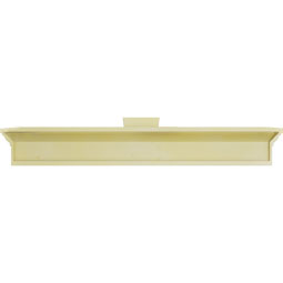 Ekena Millwork - CRH06XKF - Endurathane Traditional Crosshead w/ Flat Keystone, 6", Factory Primed