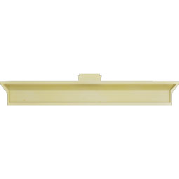 Ekena Millwork - CRH06XKA - Endurathane Traditional Crosshead w/ Deco Keystone, 6", Factory Primed