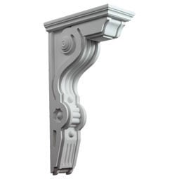 Fypon, Ltd. - BKT14X26 - 6 1/12"W x 26"H x 14 7/16"P Designer Corbel, Urethane