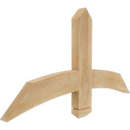 Ekena Millwork - GBWBEL00 - Bellingham Rustic Timber Gable Bracket