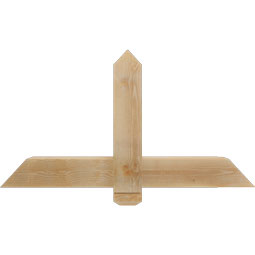 Ekena Millwork - GBWEUG00 - Eugene Rustic Timber Gable Bracket