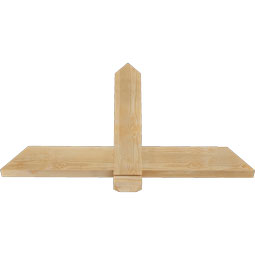 Ekena Millwork - GBWEUG00 - Eugene Rustic Timber Gable Bracket
