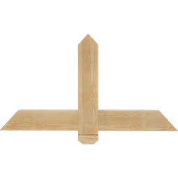 Ekena Millwork - GBWEUG00 - Eugene Rustic Timber Gable Bracket