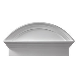 Fypon, Ltd. - CSAP36 - 36"W x 41 1/2"OW x 20"H x 4 1/2"P Combination Segment Arch Pediment