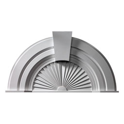 Fypon, Ltd. - AR36X10SK - 36"IW x 56"OW x 30 1/16"H Decorative Arch with Sunburst & Keystone