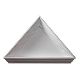 Fypon, Ltd. - DMP44 - 43 3/4"BW x 49 1/4"OW x 33 1/4"H, Pitch 14 /12 Dormer Trim System Pediment