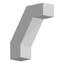 Fypon, Ltd. - BKT11X12X3 - 3 1/2"W x 11 1/4"D x 12"H Bracket, Urethane