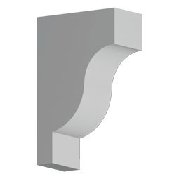 Fypon, Ltd. - BKT7X11X3 - 3 1/2"W x 7"D x 11"H Bracket, Urethane