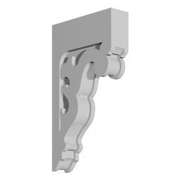 Fypon, Ltd. - BKT12X21X3 - 3 13/16"W x 12"D x 21 1/8"H Bracket, Urethane