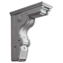 Fypon, Ltd. - BKT23X26 - 8 1/2"W x 26"H x 22 1/2"P Designer Corbel, Urethane