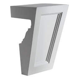 Fypon, Ltd. - KP9M - 8"W x 11"H x 6 1/4"P Recessed Keystone for 9" and 10" Crosshead with Bottom Trim