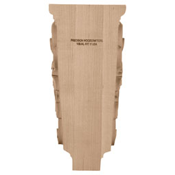 PCI Enterprises - CORAC2CH - AmeriCraft Medium Acanthus Corbel, 5"W x 5"D x 10 1/2"H, Cherry