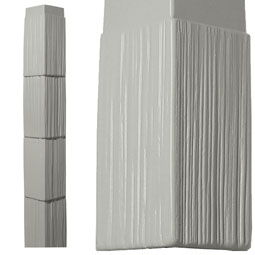 The Foundry - 7241 - 10"W x 60"H Corner Kit for 10" Staggered Shakes (4 Corners and 8 J-Channels)