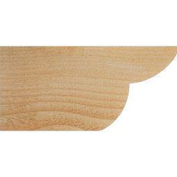 Ekena Millwork - RFTCRE00 - Rustic Wood Crestline Wood Rafter Tail