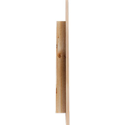 Ekena Millwork - GVWRL - Rustic Wood Right Triangle Gable Vent - Left Side