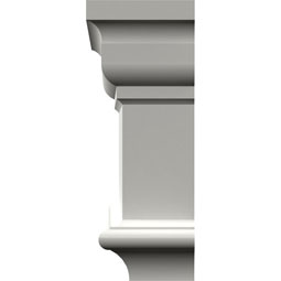 Ekena Millwork - SAMPLE-CRH05XHO - SAMPLE- 4 5/8"H x 1 3/4"P x 12"L Holmdel Crosshead Sample (No Side Returns on Sample)