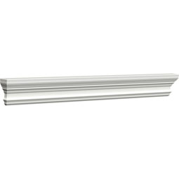 Ekena Millwork - SAMPLE-CRH05XSE - SAMPLE- 5 1/2"H x 2"P x 6"F x 12"L Seville Crosshead Sample (No Side Returns on Sample)