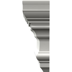 Ekena Millwork - SAMPLE-CRH05XSE - SAMPLE- 5 1/2"H x 2"P x 6"F x 12"L Seville Crosshead Sample (No Side Returns on Sample)