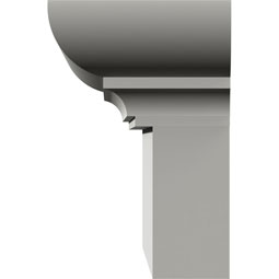 Ekena Millwork - SAMPLE-CRH06XST-1 - SAMPLE- 6 1/4"H x 4"P x 12"L Strickland Crosshead Sample (No Side Returns on Sample)