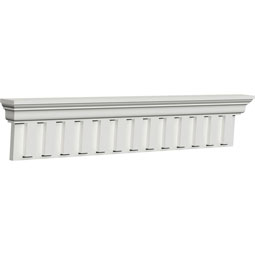 Ekena Millwork - SAMPLE-CRH09XDE - SAMPLE- 9 3/8"H x 3 1/8"P x 12"L Dentil Crosshead Sample (No Side Returns on Sample)