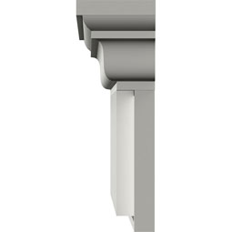 Ekena Millwork - SAMPLE-CRH09XDE - SAMPLE- 9 3/8"H x 3 1/8"P x 12"L Dentil Crosshead Sample (No Side Returns on Sample)