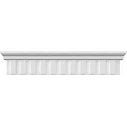 Ekena Millwork - SAMPLE-CRH09XDE - SAMPLE- 9 3/8"H x 3 1/8"P x 12"L Dentil Crosshead Sample (No Side Returns on Sample)