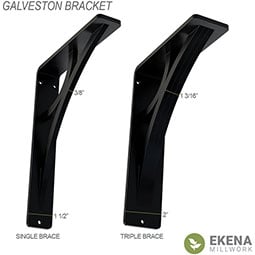 Ekena Millwork - BKTMGLWI - SteelTek Galveston Bracket