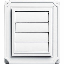 Mid-America - 00031801 - 7"W x 8"H Scalloped Master Type Exhaust Vent with 4" Diameter x 8" Length Aluminum Tube