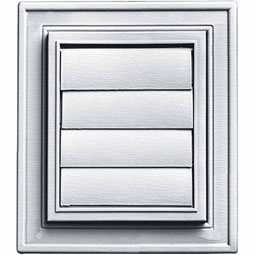 Mid-America - 00031802 - 7"W x 8"H Square Master Type Exhaust Vent with 4" Diameter x 8" Length Aluminum Tube