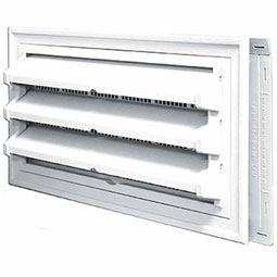 Mid-America - 00036410 - 18 1/2"W x 9 3/8"H x 2 1/8"D Foundation Master Molded Kit, Fixed Louver for New Construction or Remodeling