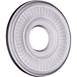 Ekena Millwork - CMR12BE_P - Endurathane Berkshire Ceiling Medallion, 11 1/2" OD x 3 1/2"ID x 1"P