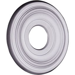 Ekena Millwork - CMR12TR_P - Endurathane Traditional Ceiling Medallion, 11 1/2" OD x 3 1/2"ID x 1"P
