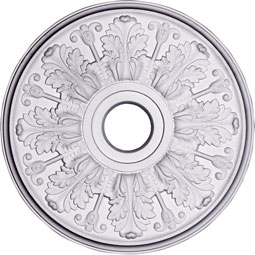 Ekena Millwork - CMR20AP_P - Endurathane Apollo Ceiling Medallion, 19 1/2" OD x 3 1/2"ID x 1 5/8"P