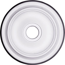 Ekena Millwork - CMR20TR_P - Endurathane Traditional Ceiling Medallion, 19 1/2" OD x 3 1/2"ID x 1 5/8"P