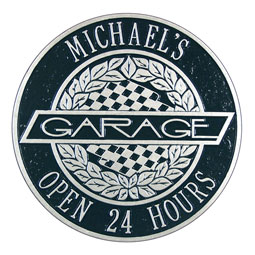 Whitehall Products LLC - WH2433 - 12"W x 12"H Victory Lane Garage Plaque Two Line
