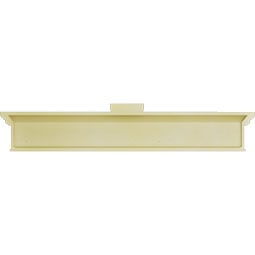 Ekena Millwork - CRH07XBTKF - Endurathane Craftsman Crosshead with Bottom Trim, w/ Flat Keystone, 7 1/4", Factory Primed