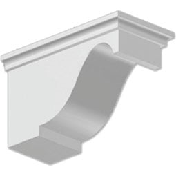 Fypon, Ltd. - BKT7X6X12 - 5 1/2"W x 6 3/4"H x 11 1/2"P Decorative Corbel Dentil Block