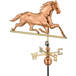Good Directions - GD580P - Horse Weathervane - Pure Copper