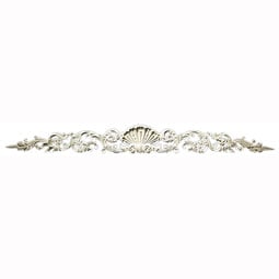 Pearlworks - CT-106 - Approx. 53" x 5-1/2" x 1" Shell with swags and leaf.